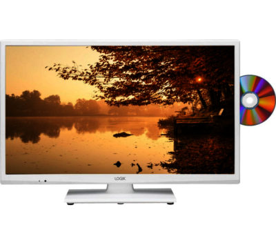 24  LOGIK  L24HEDW15  LED TV with Built-in DVD Player - White